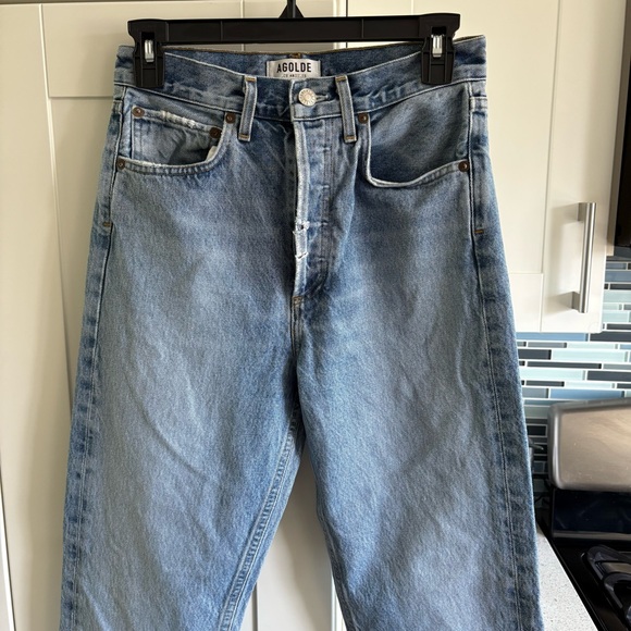 Agolde 90s High Rise Loose Fit Jeans in Affair (fits like 25; tag says 24) - Picture 2 of 8